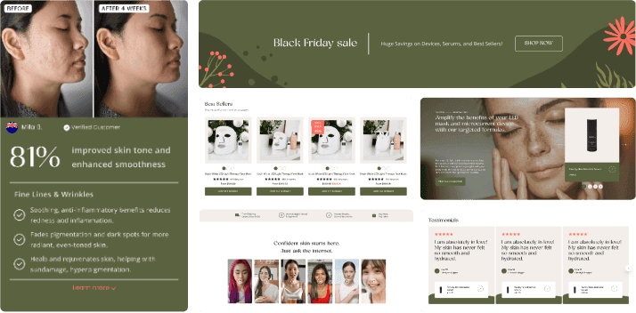 Images of the Kuior Website